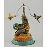 Tin plate clockwork circus model,