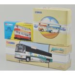 Corgi Diecast:  Peter Pan Trailways coach, other models of buses and coaches, (21).