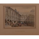 William Callow
Courtyard of the Bishop's Palace at Liege
signed,