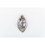 A hallmarked silver pendant,