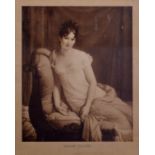 After Francois Gerard, 
"Madam Recamier",
photogravure, 
image size 49 x 37cms.