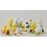 Collection of ten Royal Doulton Winnie the Pooh models, to include WP16, WP10, WP4, WP1, WP11, WP14,