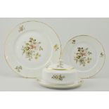 "Hutschenreuther", Germany, part tea and dinner ware, to included seven soup bowls, two oval dishes,