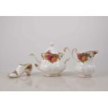 Royal Albert bone china tea set, Old Country Roses pattern,