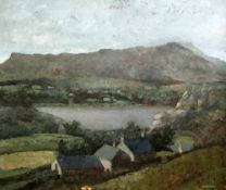 Harold Workman (1897-1975)oil on board,Talsanau, North Wales,signed, Mall Galleries label verso,20 x
