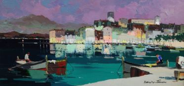 § Cecil Rochfort D'Oyly John (1906-1993)oil on canvas,Evening reflections,signed,13.5 x 27.5in.