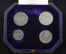 An Edward VII 1905 maundy coin set, comprising 2d, 3d and two 4d