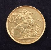 A George IV 1823 gold two pounds, EF