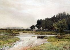 Edmund Morison Wimperis (1835-1900)watercolour,Haslemere, Surrey,monogrammed and dated '86,9.5 x