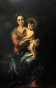 Italian School c.1900oil on canvas,Madonna and child,61.5 x 42in., unframed