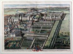 Johannes Kip (1653-1722)pair of coloured engravings,Views of Windsor Castle,14 x 19in.