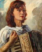 Leonard John Fuller (1891-1973)oil on canvas,'Melody',signed,24 x 20in.