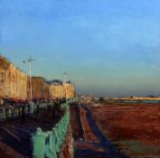 § Andrew Gifford (1970-)oil on wooden panel,Brighton seafront,initialled and dated '01,16.25 x 16.