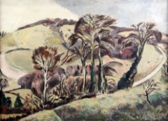 § Paul Nash (1889-1946)oil on canvas,'The Chilterns 1923', British Council Fine Arts Department