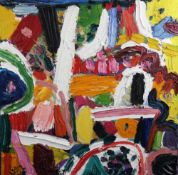§ Gillian Ayres C.B.E., R.A. (1930-)oil on canvas,'Sidneian and Showers',signed and dated '88,