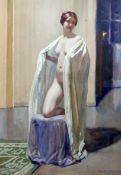 Ernst Liebermann (1869-1960)gouache and watercolour,Standing muse,signed and dated 1912,25.5 x 18.
