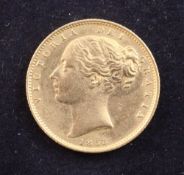 A Victoria 1853 gold sovereign, VF