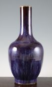 A Chinese flambe glazed bottle vase, Daoguang mark but later, 38cm