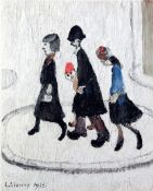Lawrence Stephen Lowry (1887-1976)limited edition colour print,'The Family',signed and