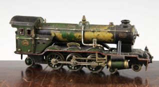 A Marklin O gauge 4-6-2 Flying Scotsman 4020 Spirit steam locomotive and tender, together with a