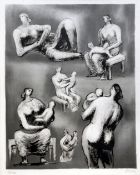 § Henry Moore (1898-1986)lithograph,Reclining Figure and Mother and Child Studiessigned in pencil,