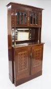 An Austrian Secessionist mahogany side cabinet, in the manner of Josef Hoffman, with geometric