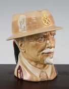 A Royal Doulton Field Marshall The Right Honourable J.C. Smuts character jug, printed inscription '