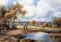 Henry H. Parker (1858-1930)watercolour,'At Reigate, Surrey',signed,14.5 x 21.5in.