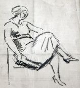 Jean Marchand (1883-1940)5 drawings,Seated woman and other figure studies,one with Atelier stamp,