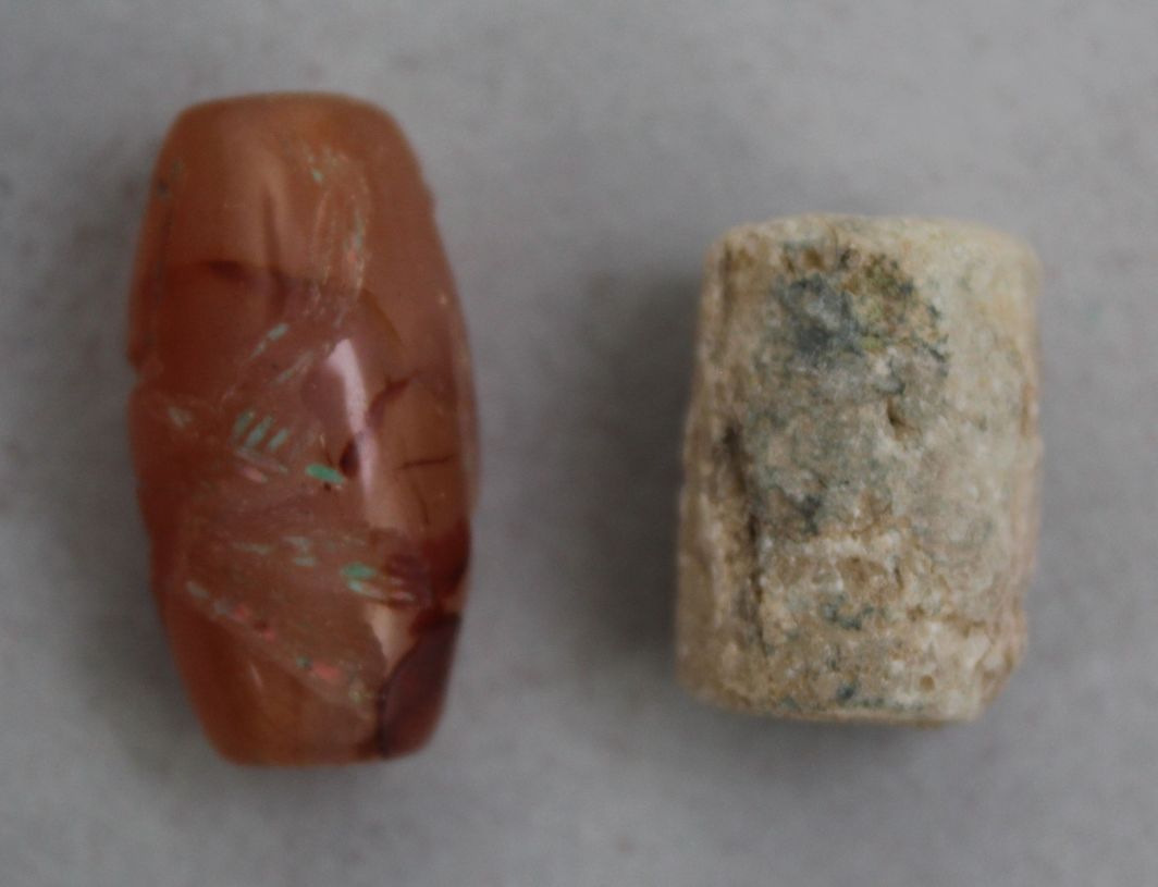 Two Neo-Assyrian and one Neo-Babylonian stone cylinder seals, c.800-600 B.C. 1.5-6.5cm, together - Image 7 of 7