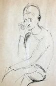 Jean Marchand (1883-1940)5 drawings,Figure studies including a woman reading in bed,largest 12 x