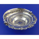 A William IV silver fruit basket by Richard William Atkins and William Nathaniel Somersall, with