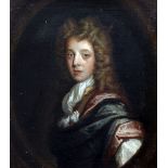 17th century English Schooloil on canvas,Half-length portrait of a gentleman,16 x 14in.