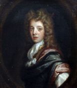 17th century English Schooloil on canvas,Half-length portrait of a gentleman,16 x 14in.