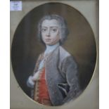 Manner of Dorothy Savile (1699-1758)pastelHalf-length portrait of a youth, reputedly Bulkley