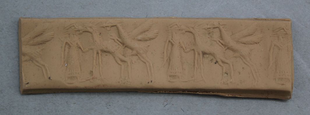 Two Neo-Assyrian and one Neo-Babylonian stone cylinder seals, c.800-600 B.C. 1.5-6.5cm, together - Image 5 of 7