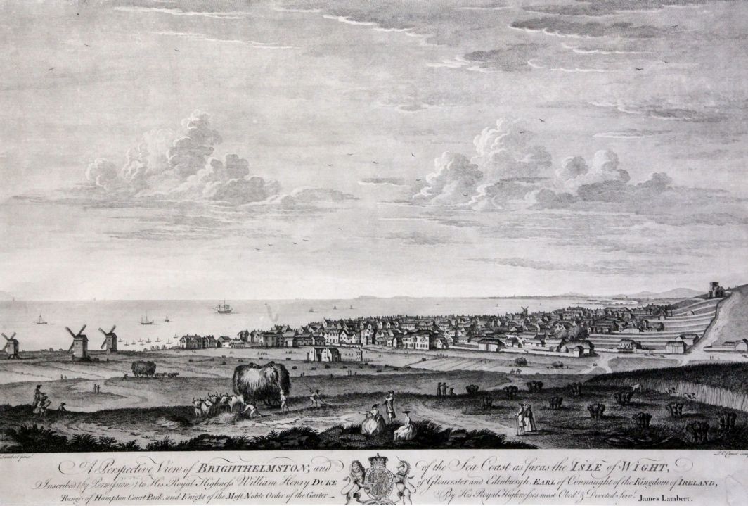 Canot After Lambertengraving,Perspective View of Brighthelmston, (IOB 23)15.25 x 23in.