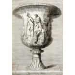 Charles Errard (1606-1689) after Tournierset of 6 engravings,Studies of classical urns,12.5 x 8.