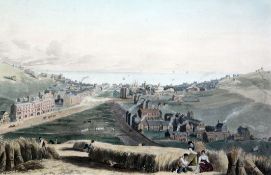 I Brucecoloured aquatint,View of Brighton from the Old Steine, (IOB 369), together with Pavel