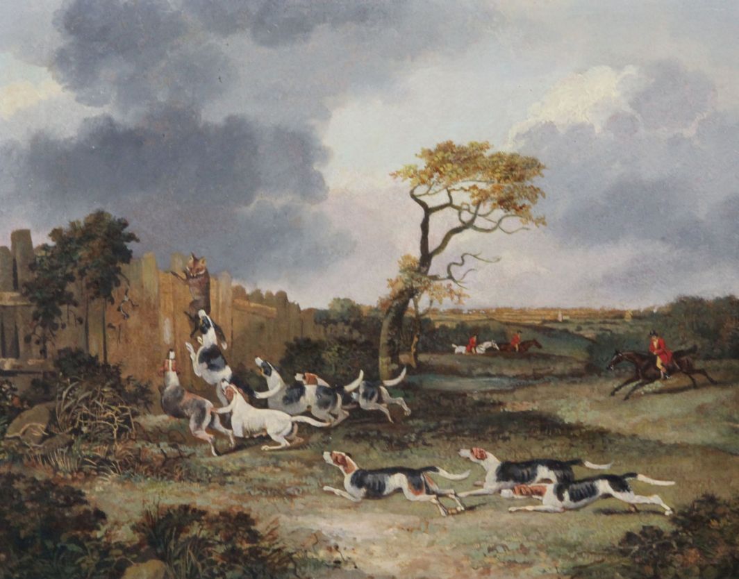 After Dean Wolstenholme the Elder (1757-1837)set of four oils on wooden panels,Hunting scenes,10 x - Image 3 of 5