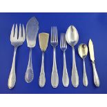 A Quantity of German 800 standard silver cutlery, including twenty six items by Hermann Schrader and