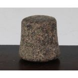 An Egyptian granite pestle, New Kingdom, 5cm