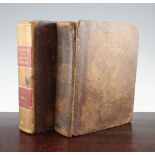 Johnson, Samuel - A Dictionary of the English Language, 2 vols, quarto, calf, vol I rebacked and