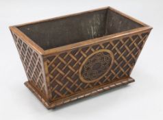 A Victorian Gothic Revival mahogany wine cooler, by repute designed by Pugin for the Duke of