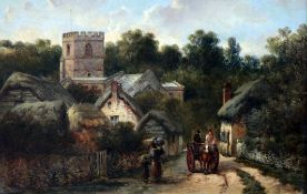 William Pitt (1855-1918)oil on canvas,'Honington Church, Warwickshire',monogrammed and dated 1875,