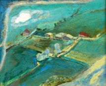 § Harold Mockford (1932-) 'View from Ditchling Beacon', 7.25 x 8.75in. § Harold Mockford (1932-)