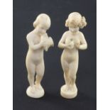 A small 1930's carved ivory figure of the frog princess, 3.75in. A small 1930's carved ivory