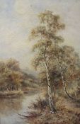 John MacWhirter (1837-1911) 'Springtime - Clieveden Woods' and 'Thames Backwater near Wraysbury', 18