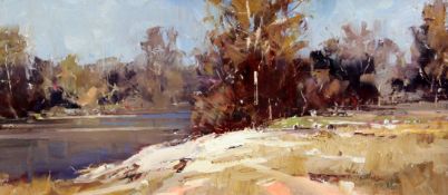 Ken Knight (Australian b.1956) The Rurrun Bidgee River, 14 x 31.5in. Ken Knight (Australian b.1956)