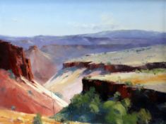 John Lacey (Australian) 'Munjina Gorge East', 36 x 48in. John Lacey (Australian)oil on canvas,'